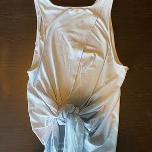 Tie Back Light Blue Tank